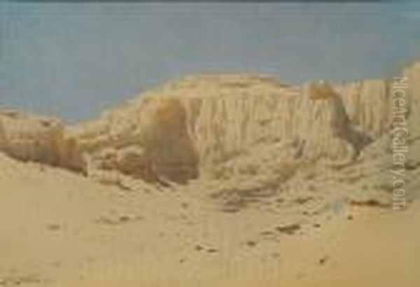 Deir El-bahri, Thebes Oil Painting by Augustus Osborne Lamplough