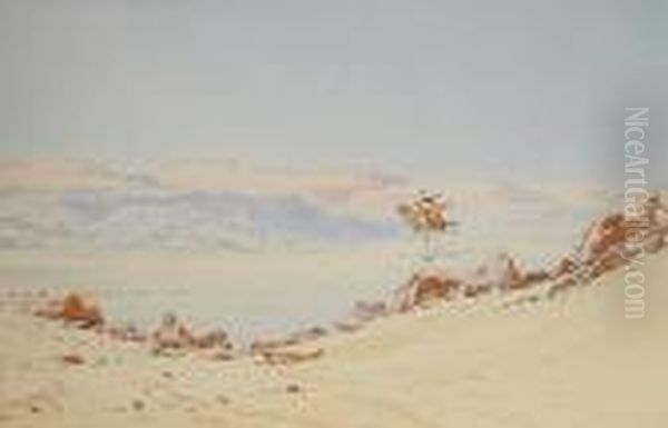 Desert Warrior Oil Painting by Augustus Osborne Lamplough