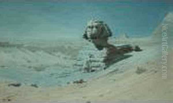 The Sphinx Oil Painting by Augustus Osborne Lamplough