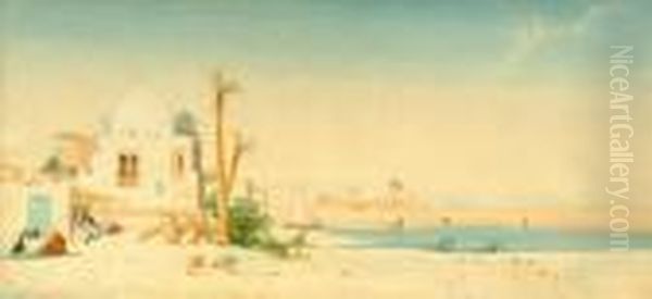 Thebay, Alexandria Oil Painting by Augustus Osborne Lamplough