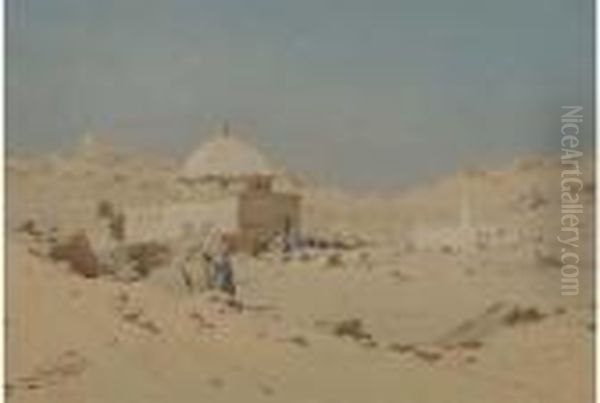 The Sheik's Tomb Oil Painting by Augustus Osborne Lamplough