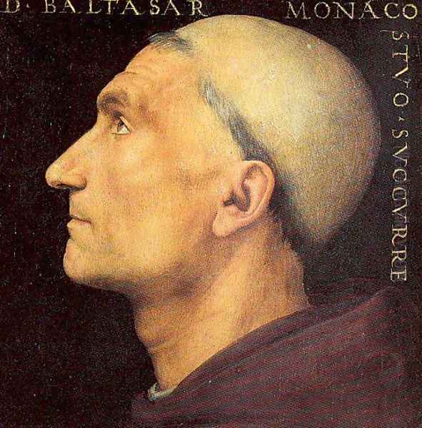 Portrait of Baldassare Vallombrosano 1500 Oil Painting by Pietro Vannucci Perugino