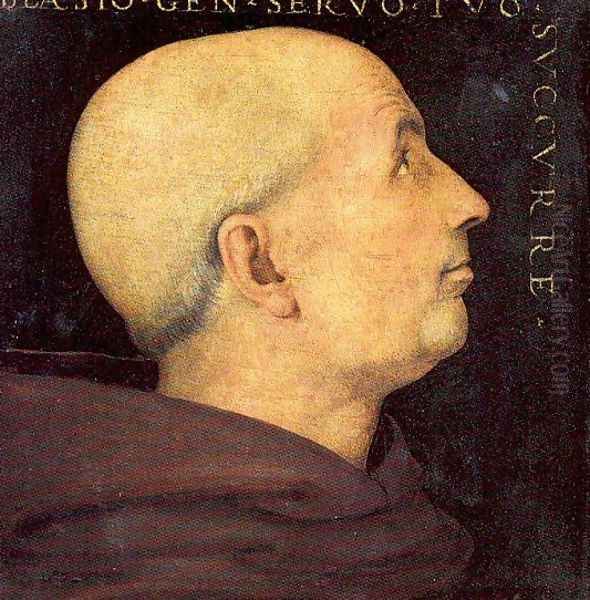 Portrait of Don Biagio Milanesi 1500 Oil Painting by Pietro Vannucci Perugino