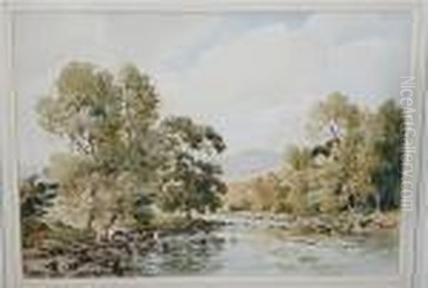 On The Brathay by Percy Lancaster