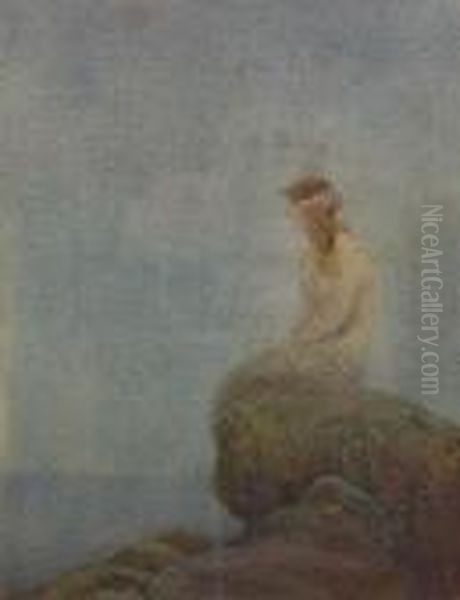 The Little Mermaid Oil Painting by Percy Lancaster