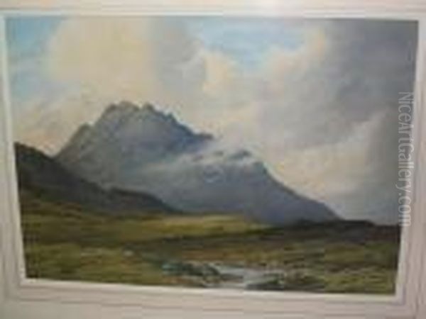 'tryfan'; And 'scawfell Pikes' Oil Painting by Percy Lancaster