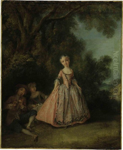 The Young Dancer Oil Painting by Nicolas Lancret