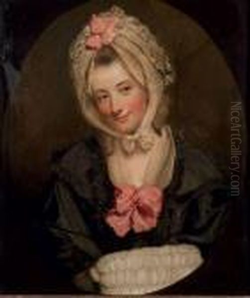 Portrait De Dame Au Manchon Oil Painting by Nicolas Lancret