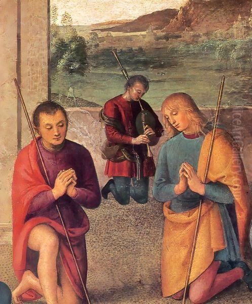 The Presepio Detail 1498 Oil Painting by Pietro Vannucci Perugino