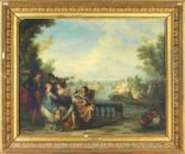 Le Concert Oil Painting by Nicolas Lancret