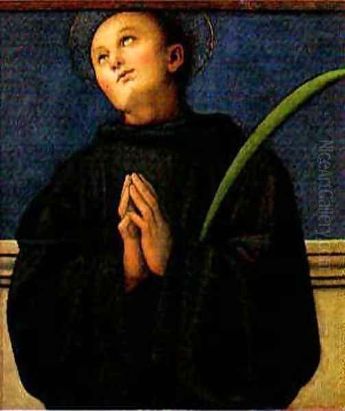 St Sebastian Muse Du Louvre Paris Oil Painting by Pietro Vannucci Perugino