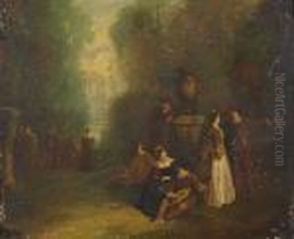 Fete Champetre Oil Painting by Nicolas Lancret