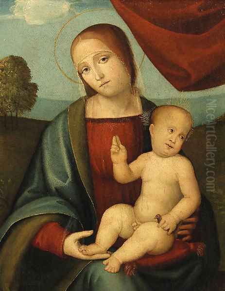 The Madonna and Child Oil Painting by Pietro Vannucci Perugino