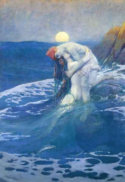 The Mermaid Oil Painting by Howard Pyle