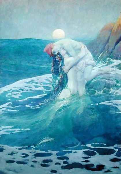 The Mermaid, 1909 Oil Painting by Howard Pyle