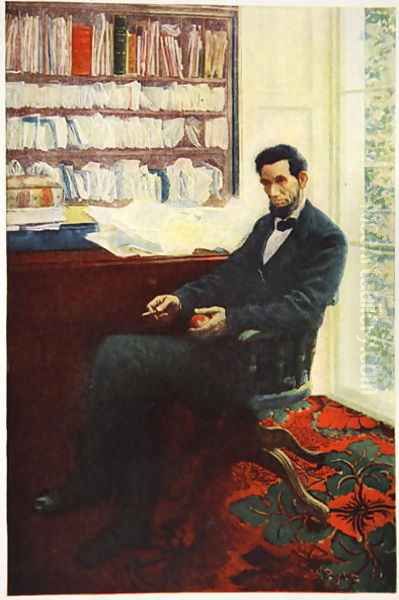 Portrait of Abraham Lincoln Oil Painting by Howard Pyle