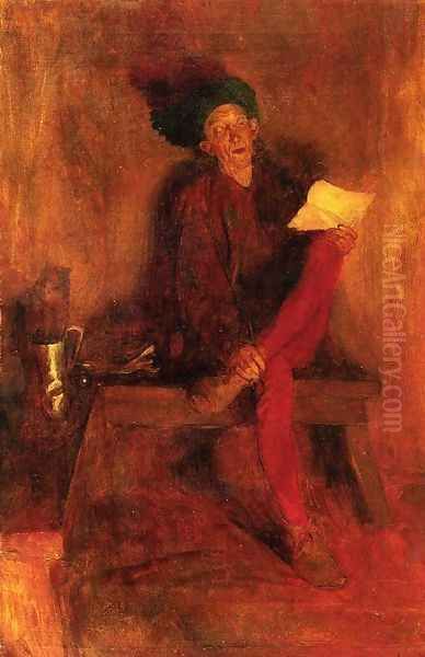 Villon - The Singer Fate Fasioned to Her Liking Oil Painting by Howard Pyle