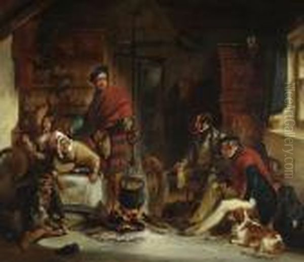 Highland Hospitality Oil Painting by Landseer, Sir Edwin