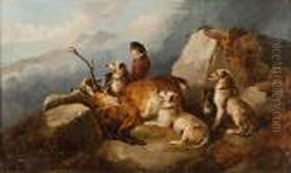 At The End Of The Day Oil Painting by Landseer, Sir Edwin