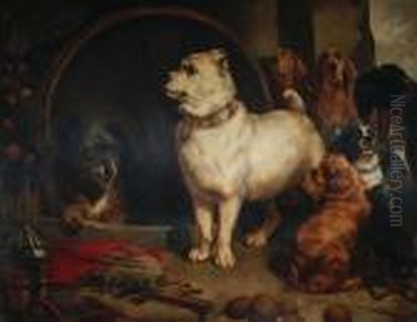 Alexander And Doigenes Oil Painting by Landseer, Sir Edwin