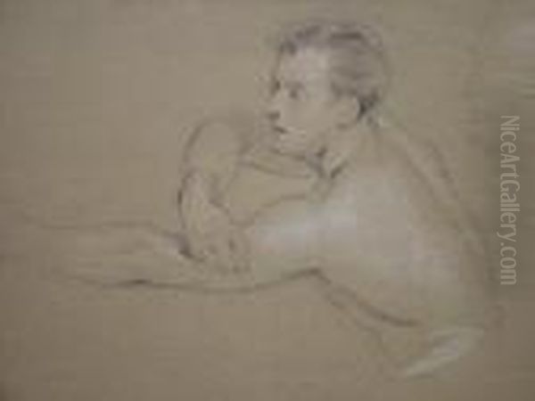 Study Of A Man With Outstretched Arm Oil Painting by Landseer, Sir Edwin