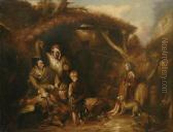 The Illicit Highland Whisky Still Oil Painting by Landseer, Sir Edwin