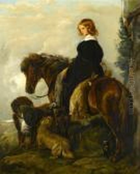 Return From The Warren Oil Painting by Landseer, Sir Edwin