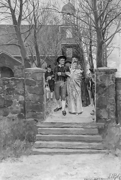 The Sailors Wedding Oil Painting by Howard Pyle