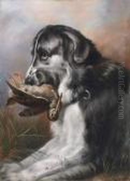 Hound With Snipe Oil Painting by Landseer, Sir Edwin