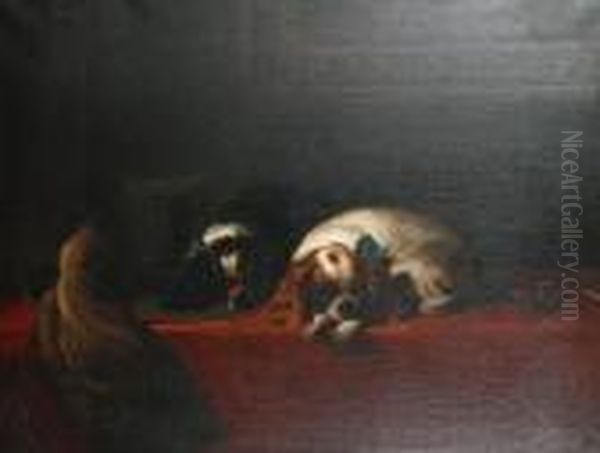 The Cavalier's Pets Oil Painting by Landseer, Sir Edwin