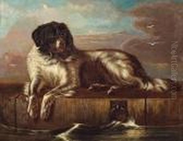 A Distinguished Member Of The Humane Society by Landseer, Sir Edwin