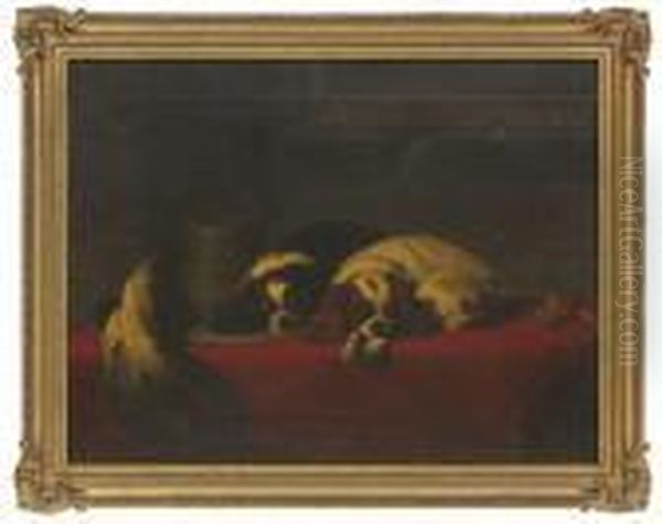 The Cavalier's Pets Oil Painting by Landseer, Sir Edwin