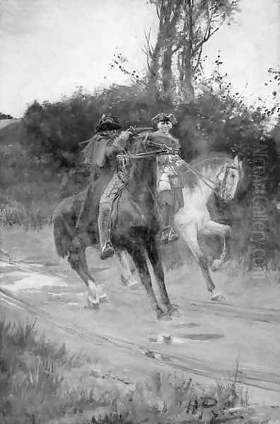 Turpin and King Oil Painting by Howard Pyle