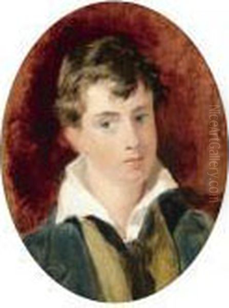 Portrait Of Lord Cosmo Russell (1817-1875) When A Boy Oil Painting by Landseer, Sir Edwin