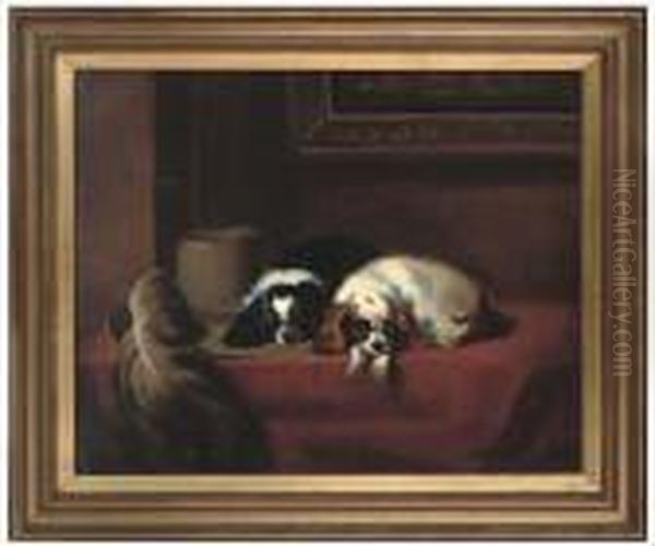 The Cavaliers Pets Oil Painting by Landseer, Sir Edwin