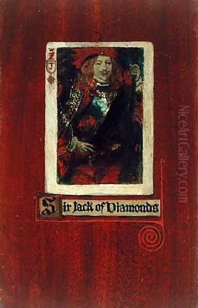 Sir Jack of Diamonds Oil Painting by Howard Pyle