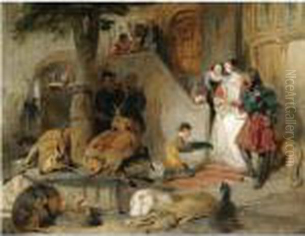 Bolton Court In Olden Time Oil Painting by Landseer, Sir Edwin