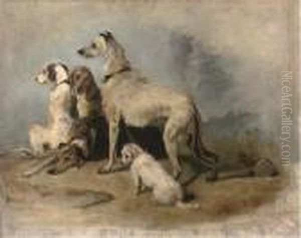 Highland Dogs Oil Painting by Landseer, Sir Edwin