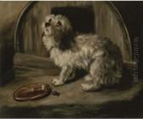 The Penitent Puppy Oil Painting by Landseer, Sir Edwin