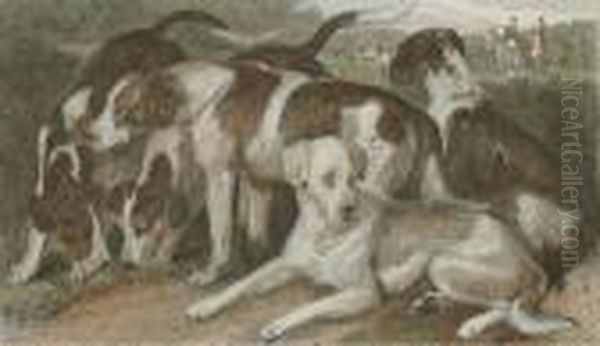 The Art Journal: Four Plates Oil Painting by Landseer, Sir Edwin