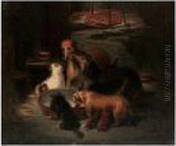 Feeding Time Oil Painting by Landseer, Sir Edwin