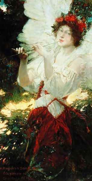 Young Summer Oil Painting by Howard Pyle