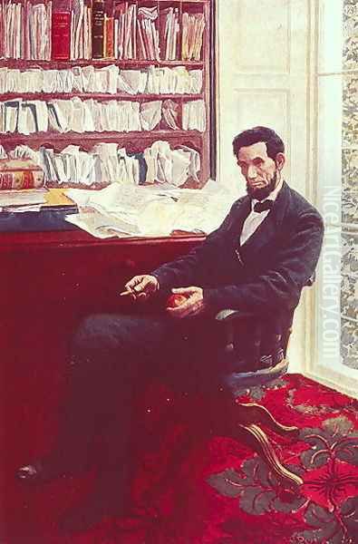 Portrait of Abraham Lincoln 2 Oil Painting by Howard Pyle