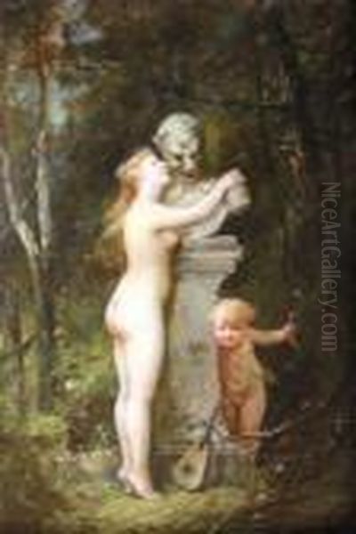 Cupidon Oil Painting by Francois Louis Lanfant de Metz