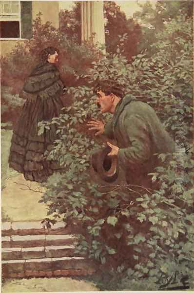 She was continually beset by Spies Oil Painting by Howard Pyle