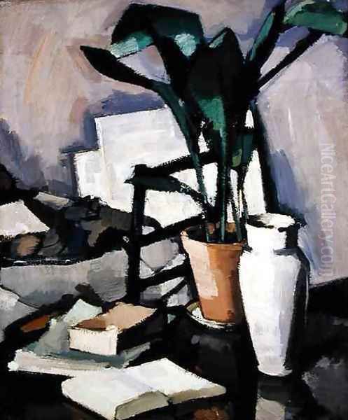 Aspidistra, 1927 Oil Painting by Samuel John Peploe