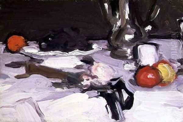 Still Life with Coffee Pot, c.1905 4 Oil Painting by Samuel John Peploe