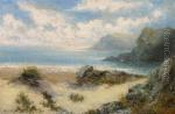 Hier: Englischekustenlandschaft Oil Painting by William Langley