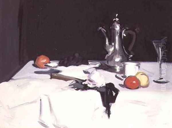 Still Life with a Coffee Pot Oil Painting by Samuel John Peploe