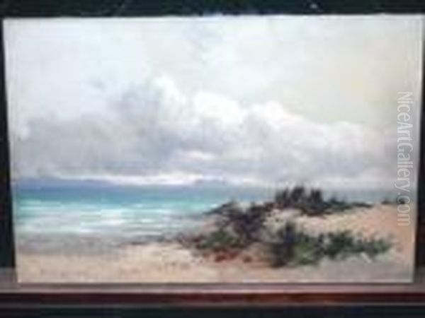 A Pair Of Coastalscenes Oil Painting by William Langley